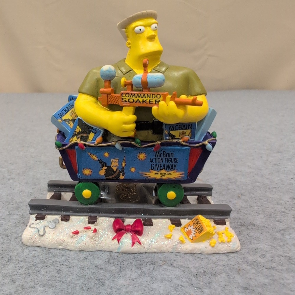 The Simpsons Christmas Express McBain Action Figure Giveaway Figurine 2005 0301 - Picture 1 of 5